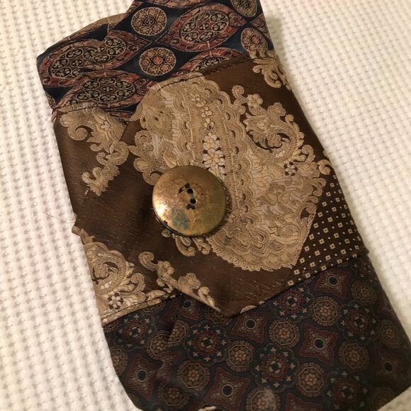 Vintage Clutch made from Vintage Designer Men's Ties - Picture 3 of 12